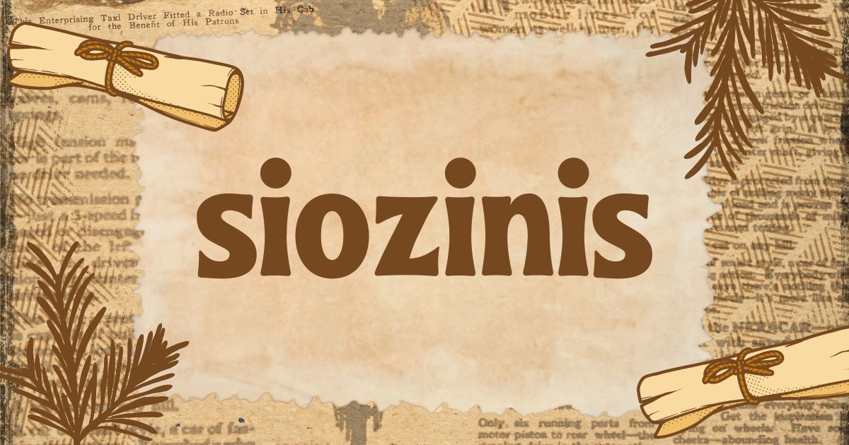 Siozinis