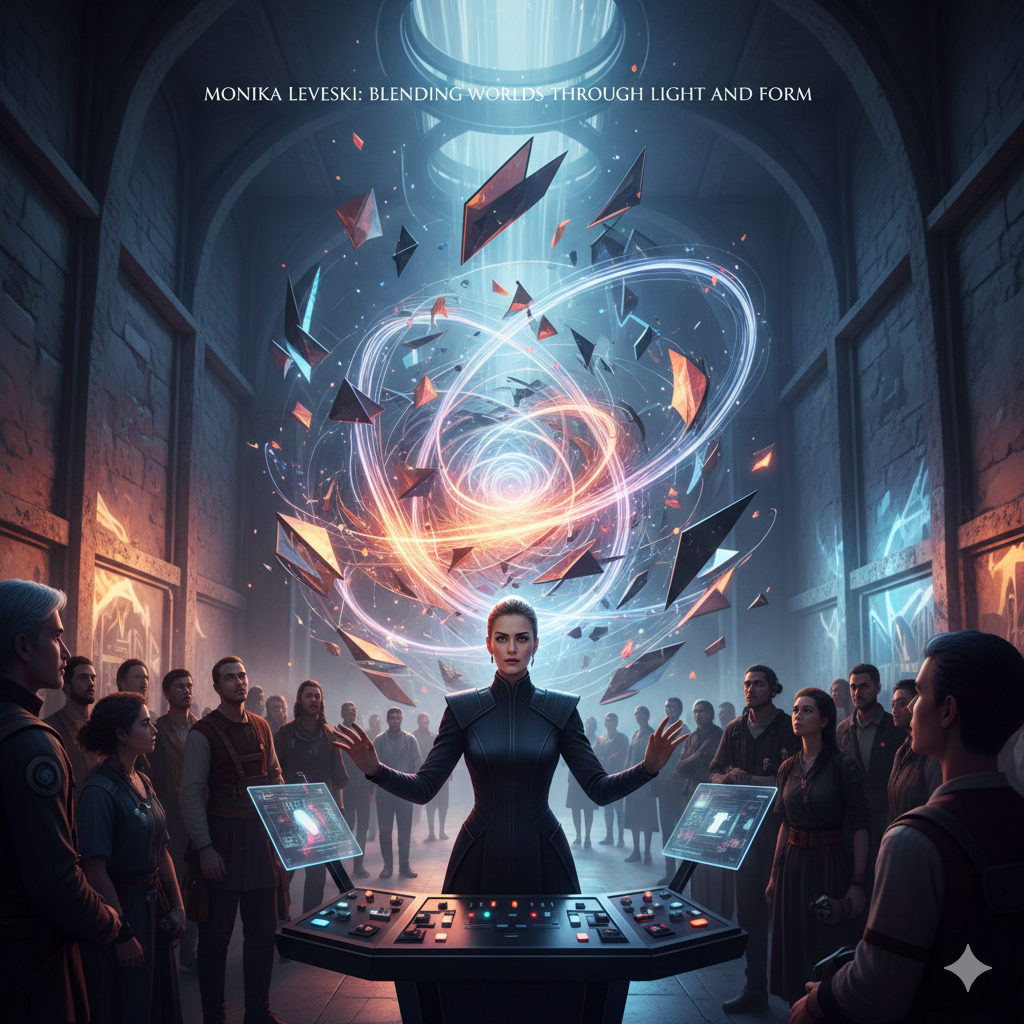 The Artistic Vision of Monika Leveski: Blending Worlds Through Light and Form