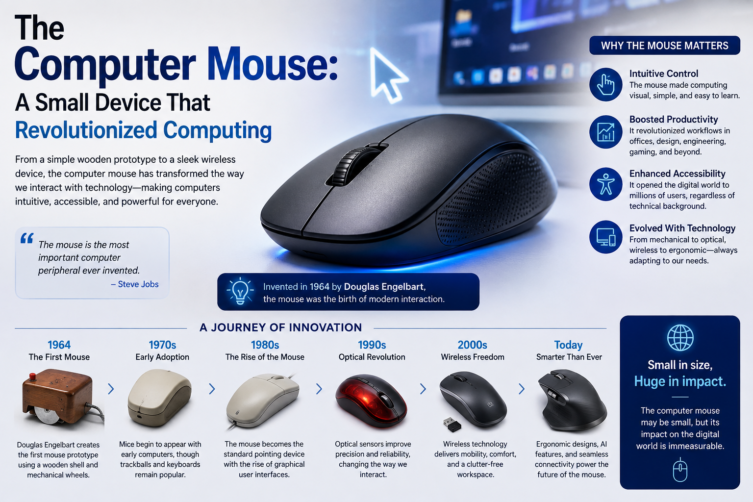 The Computer Mouse: A Small Device That Revolutionized Computing